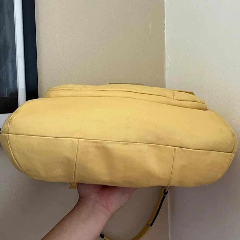 Y2K 2000s Coach ButterCup Yellow Kirstin Hobo Shoulder Bag / Handbag